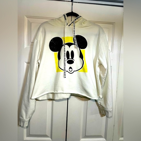 Women’s Disney Mickey Cropped Hoodie - Picture 1 of 6